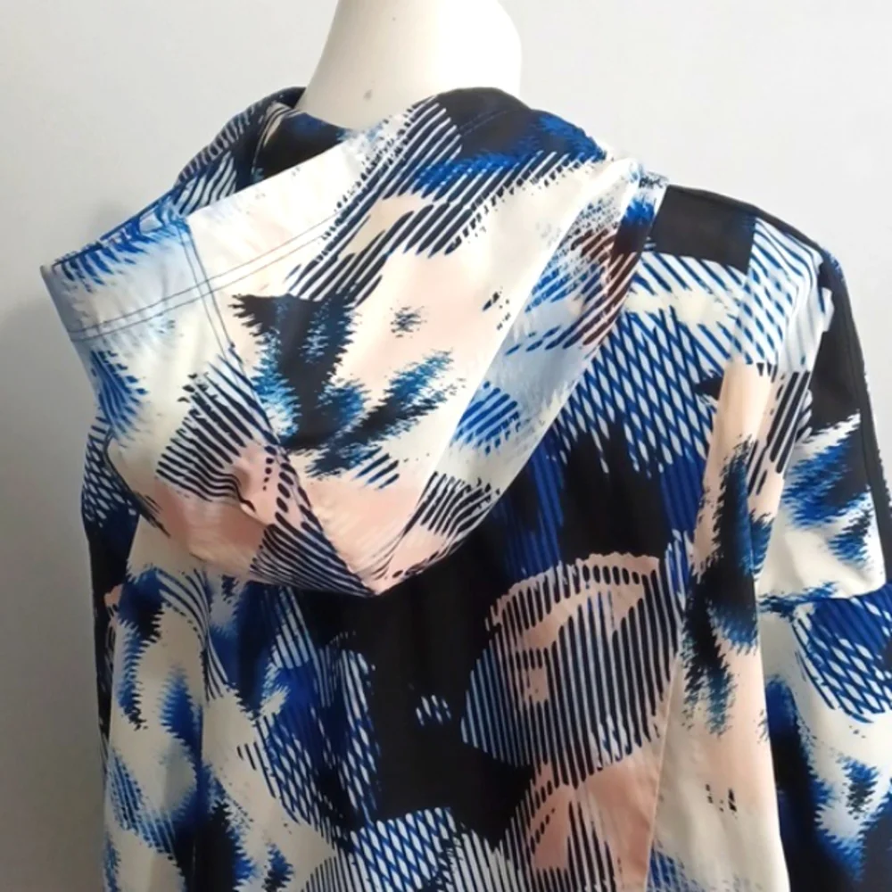 CALVIN KLEIN PERFORMANCE "Repel" raincoat. Rain Jacket Hoodie Windbreaker Large - Picture 5 of 15